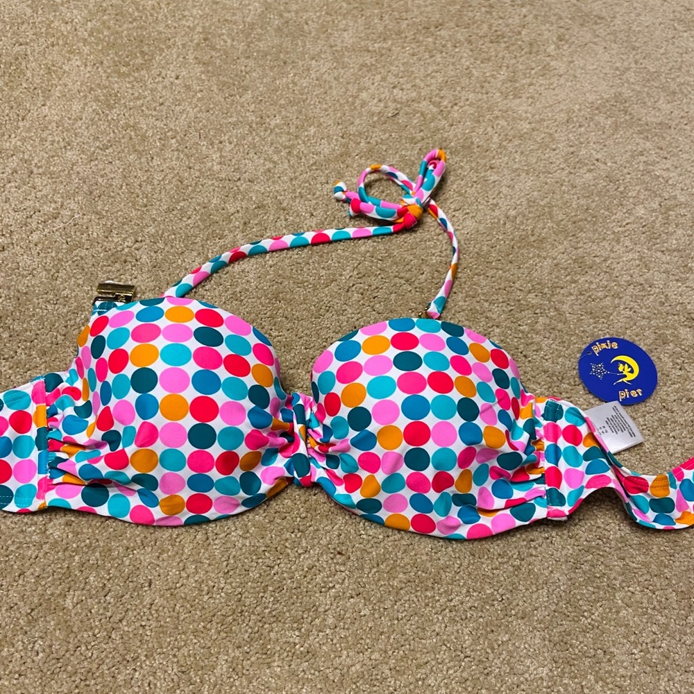 Polka Dot Swimsuit Top